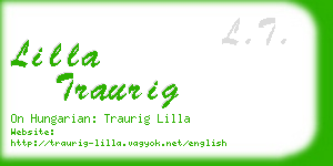 lilla traurig business card